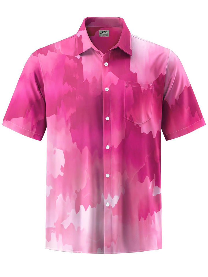 Alohadaddy® Hawaii Ombre Art Print Chest Pocket Men&