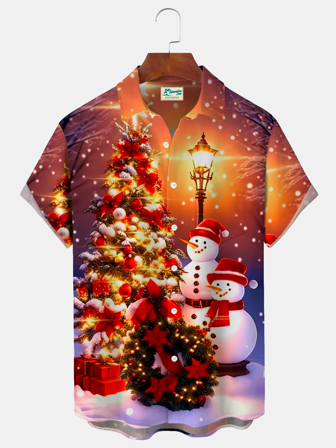 Alohadaddy Christmas Snowman Print Men&