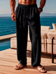 Alohadaddy Men's Casual Corduroy Casual Pants Big & Tall