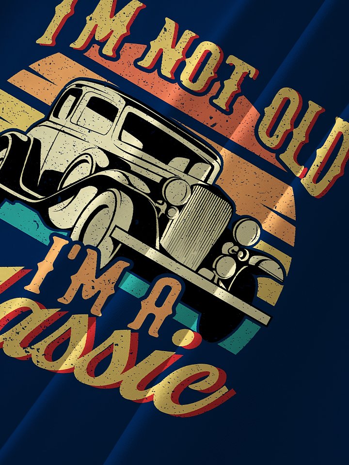 Camisa hawaiana con letras vintage de Alohadaddy No soy viejo, soy una camisa clásica de bolos