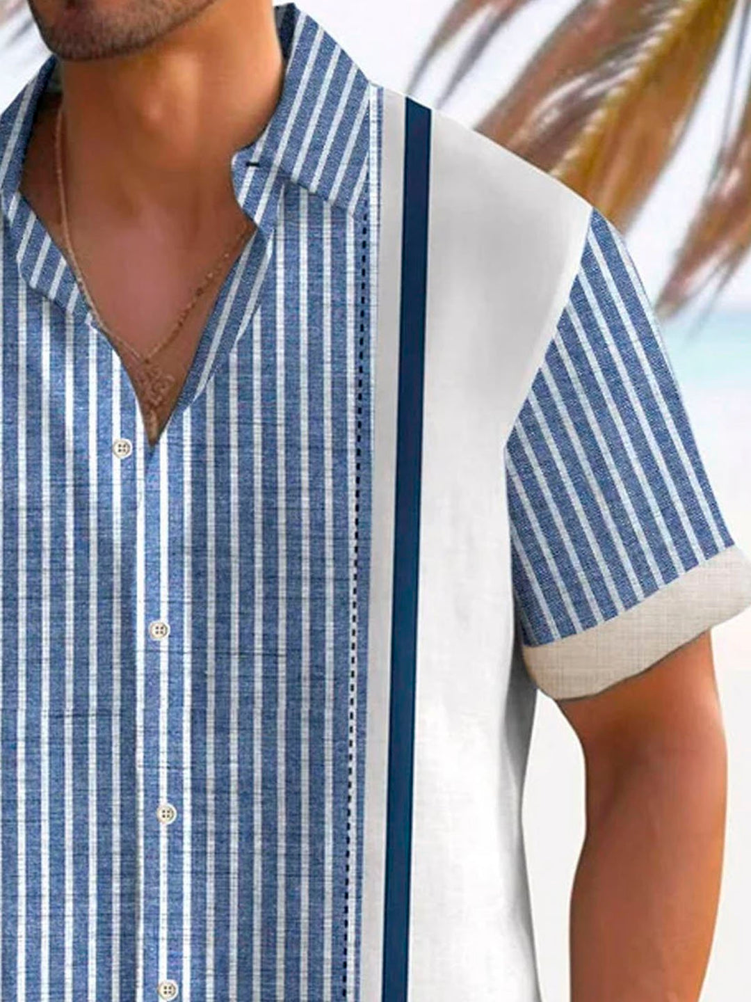 Alohadaddy Retro Striped 3D Print Men&