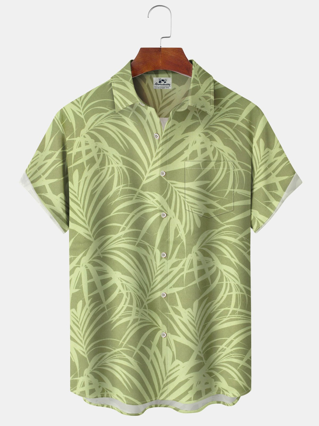 Alohadaddy® Hawaii Palm Leaf Art Print Moisture Wicking Stretch Men&