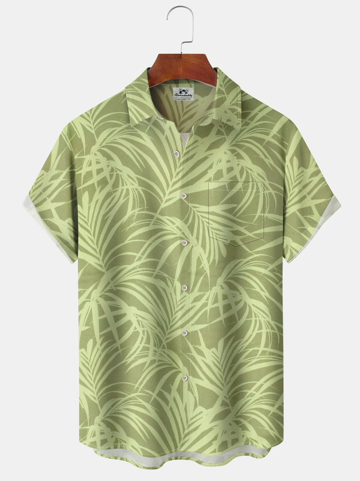 Alohadaddy® Hawaii Palm Leaf Art Print Moisture Wicking Stretch Men&