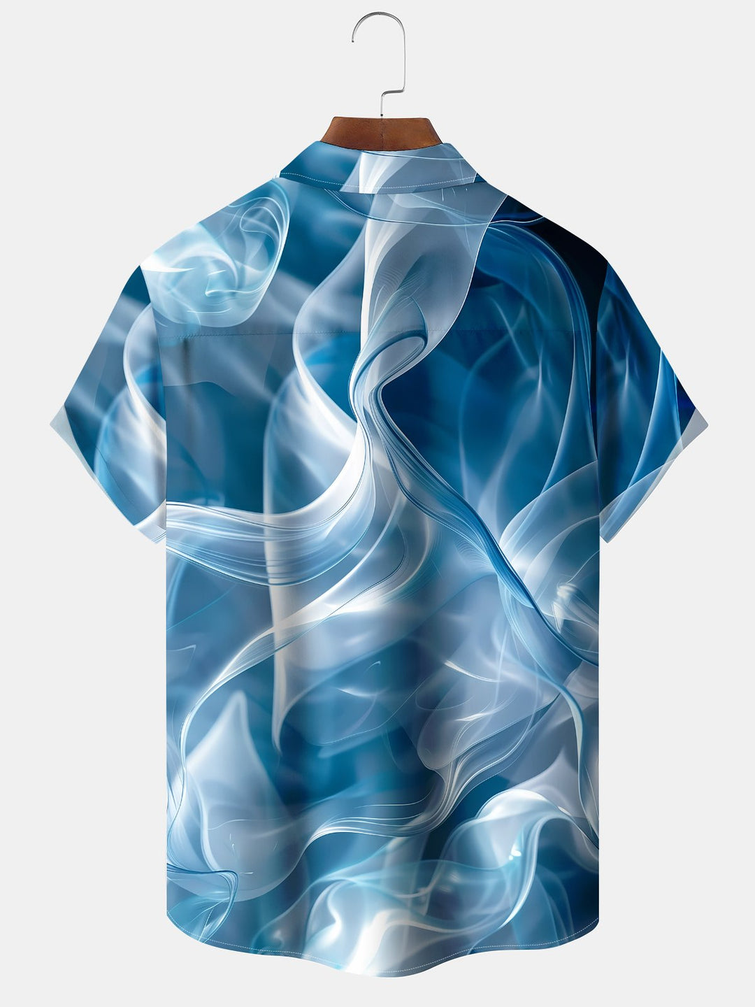 Alohadaddy® Casual Abstract Texture Chest Pocket Stretch Oversized Men&