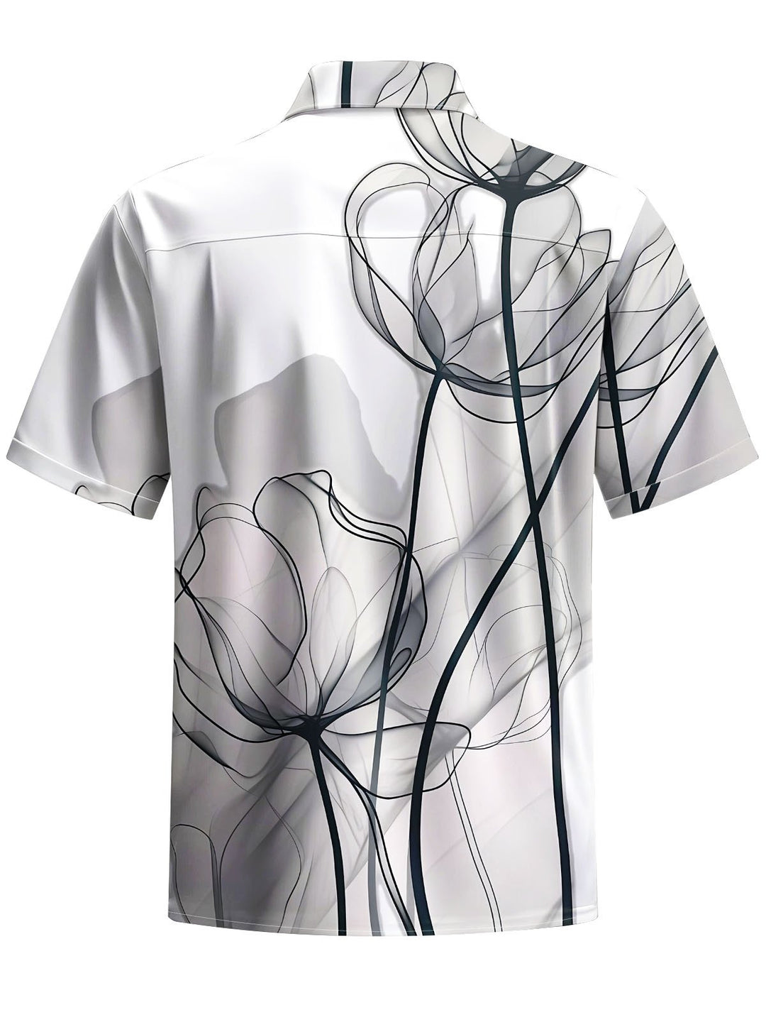 Alohadaddy® Casual Floral Print Chest Pocket Men&