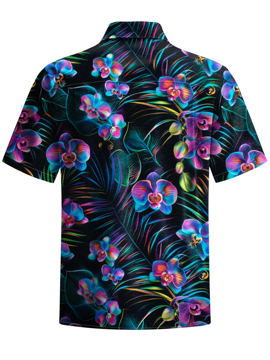 Alohadaddy® Hawaiian Floral Art Print Chest Pocket Mens Short Sleeve Shirts Big &amp; Tall