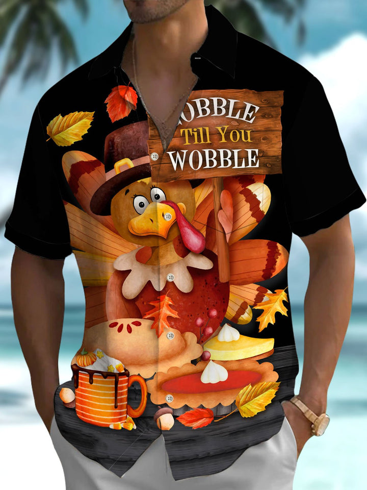 Alohadaddy® Vintage Turkey Art Print Pocket Stretch Men&