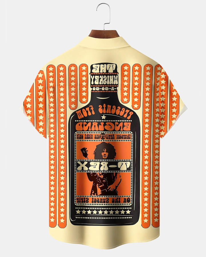 Alohadaddy® Vintage Concert Poster Print Pocket Stretch Men&