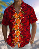 Alohadaddy® Hawaiian Floral Beach Vacation Print Art Pocket Button Stretch Men's Short Sleeve Shirt Big & Tall