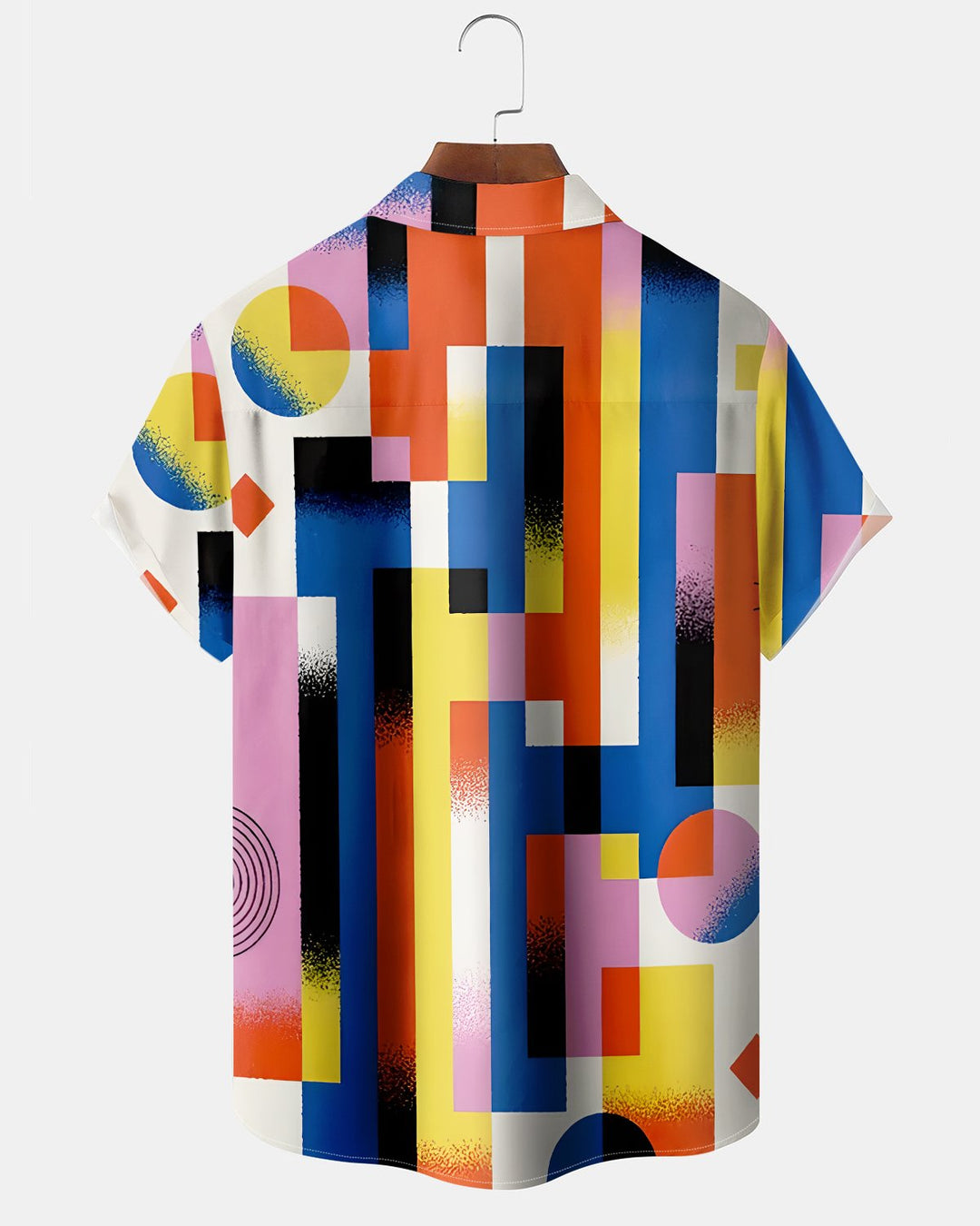 Alohadaddy® Casual Geometric Print Art Button Pocket Cardigan Men&