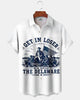 Alohadaddy® Holiday Independence Day Print Art Button Pocket Cardigan Men's Short Sleeve Shirt
