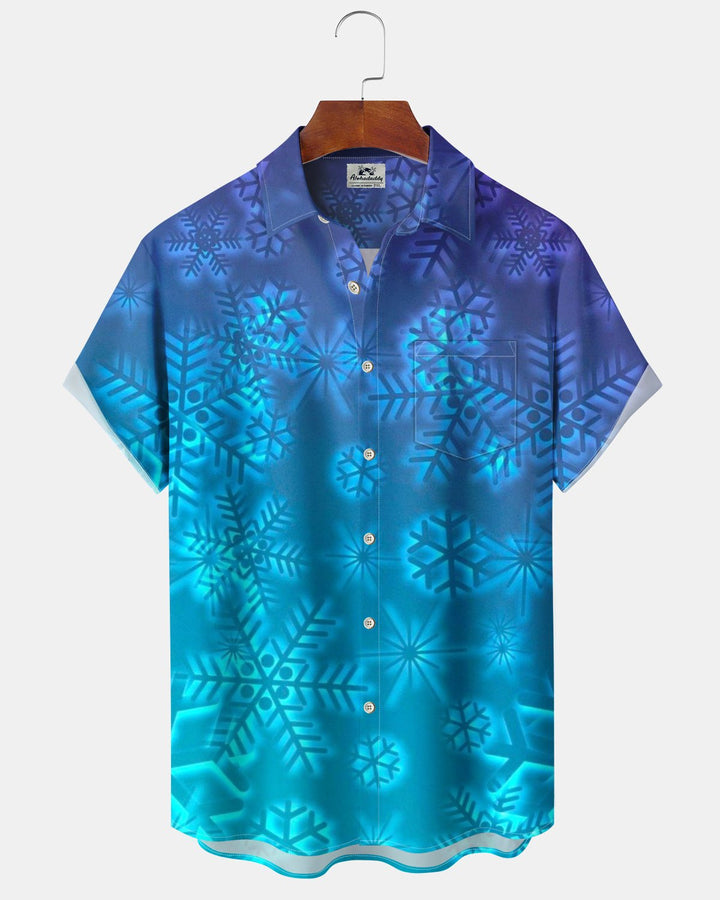 Alohadaddy® Holiday Halloween Graphic Print Button-Down Pocket Cardigan-Style Men&