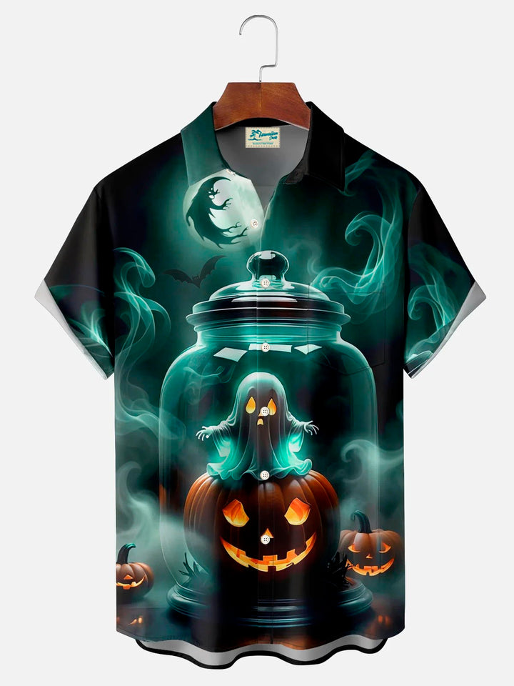 Alohadaddy Halloween Pumpkin Ghost 3D Digital Print Men&