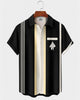 Alohadaddy® Men's Short-Sleeve Button-Down Shirt with Pocket Halloween Print