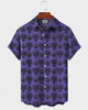 Alohadaddy® Men's Short-Sleeve Button-Down Shirt with Pocket Halloween Print