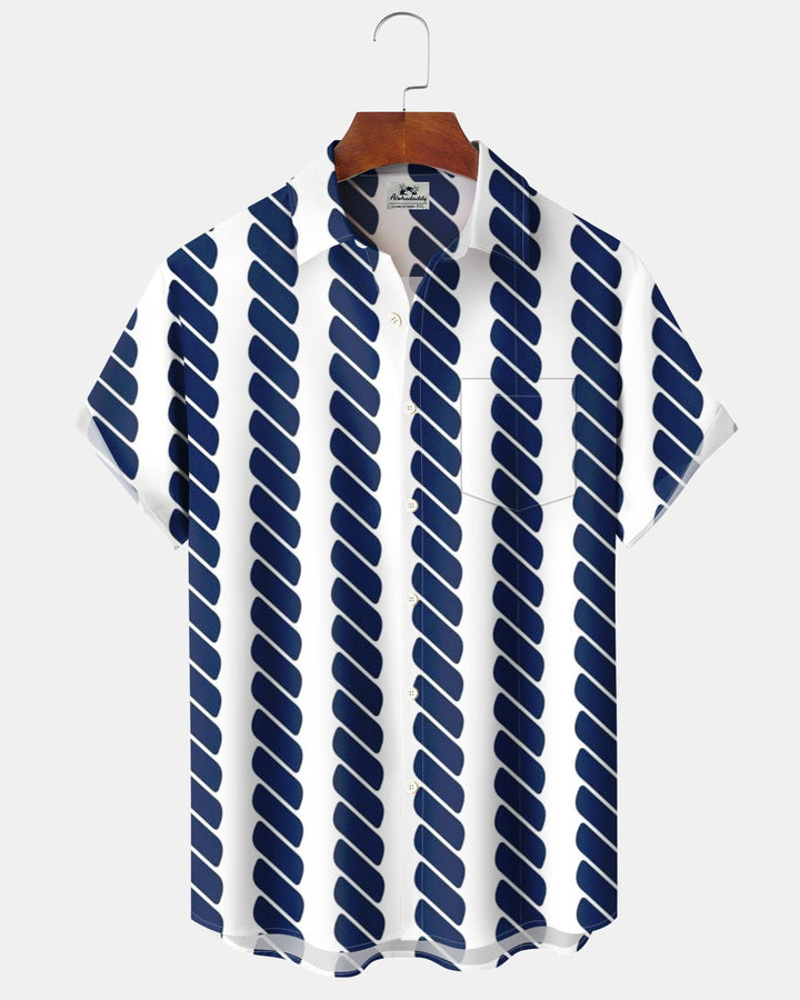 Alohadaddy® Basic Striped Print Men&