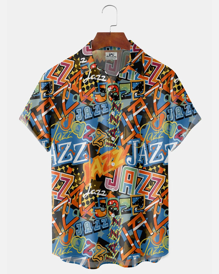 Alohadaddy® Casual Abstract Letter Print Men&