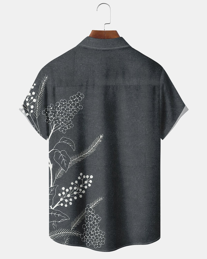 Alohadaddy® Casual Floral Petal Striped Print Men&