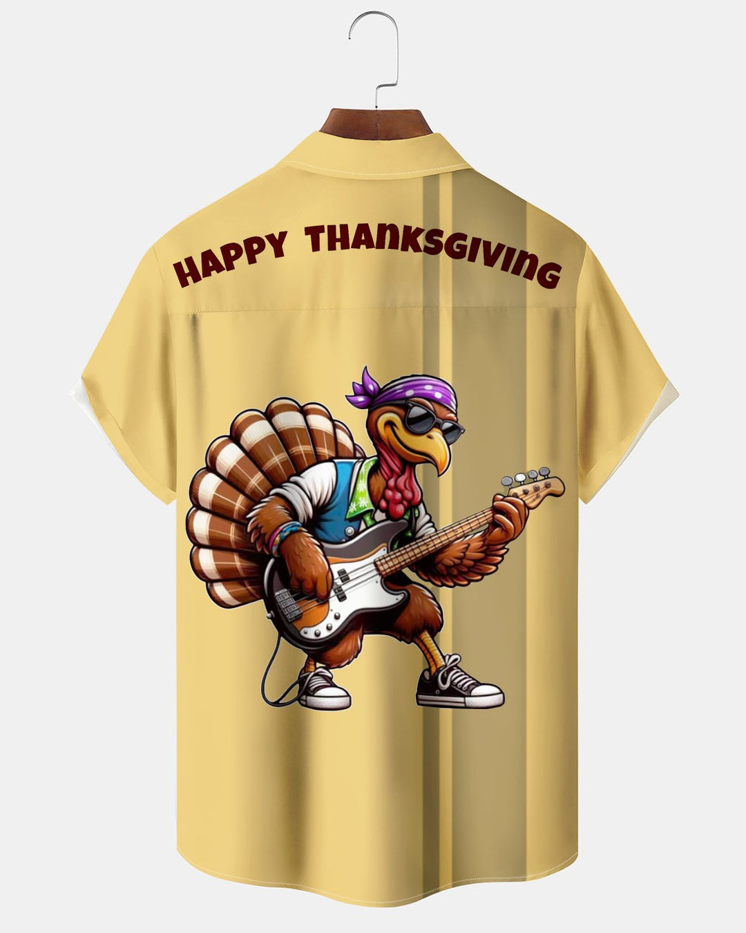Alohadaddy® Thanksgiving Guitar Print Men&