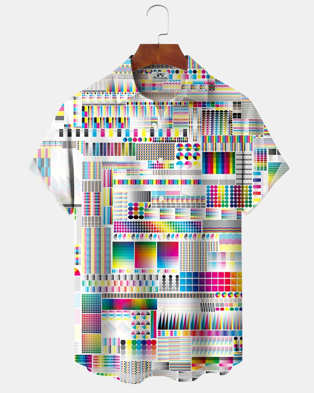 Alohadaddy® Casual Abstract Mosaic Art Print Men&