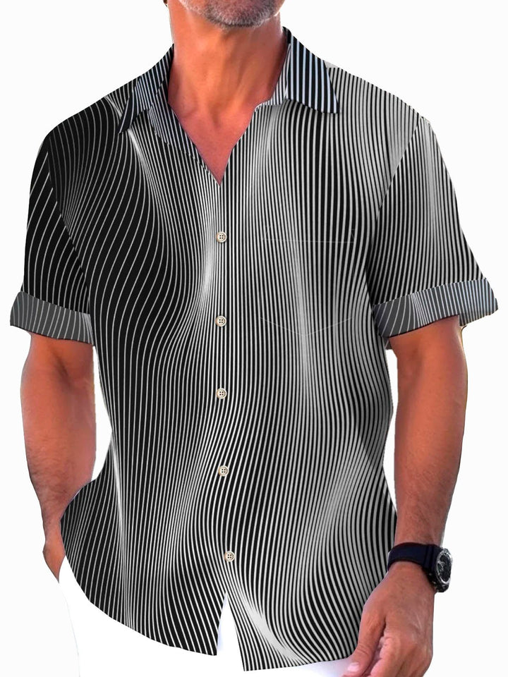 Alohadaddy Retro Stripe Print Men&