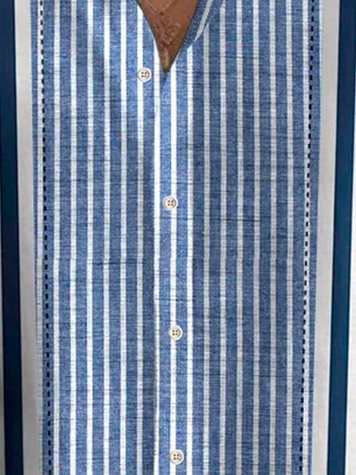 Alohadaddy Retro Striped 3D Print Men&