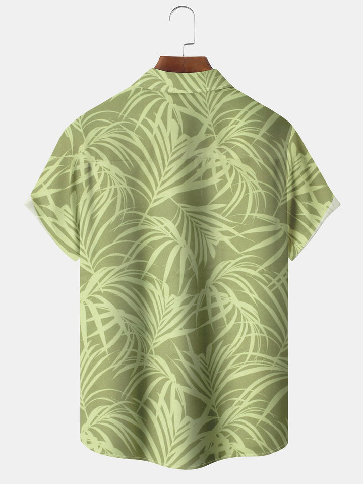 Alohadaddy® Hawaii Palm Leaf Art Print Moisture Wicking Stretch Men&