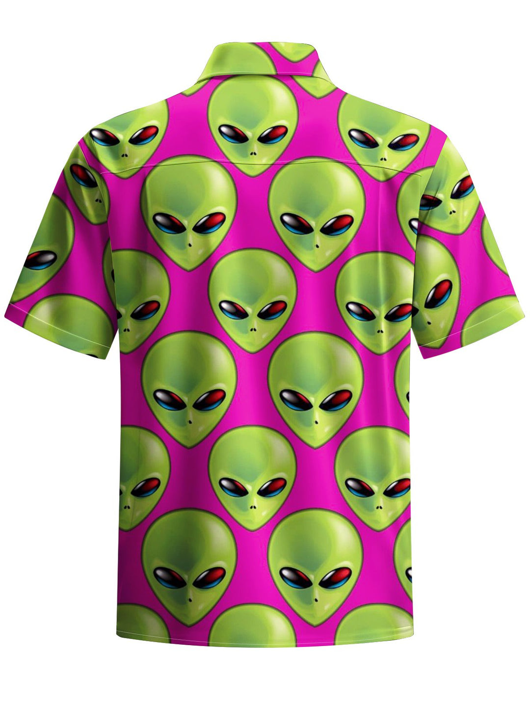 Alohadaddy® Casual Alien Contrast Art Print Chest Pocket Men&