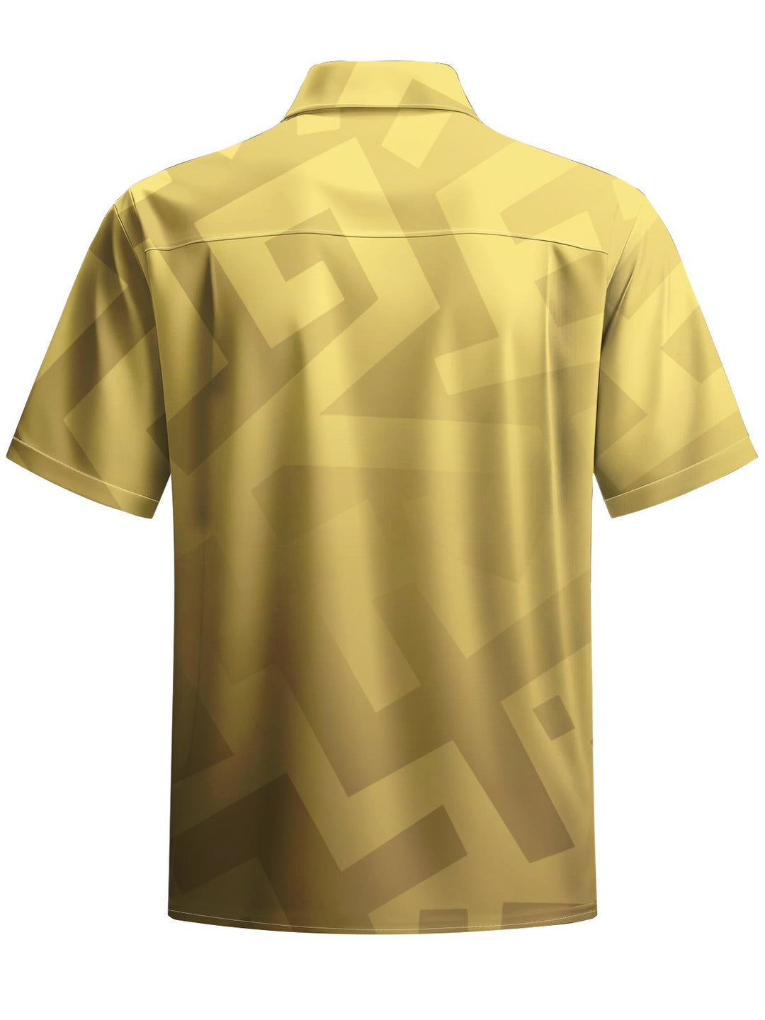 Alohadaddy® Casual Geometric Gradient Art Print Chest Pocket Men&