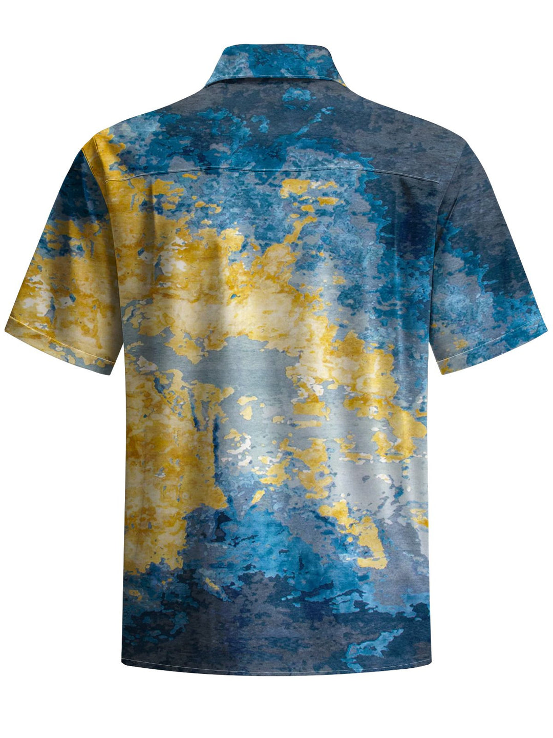 Alohadaddy® Retro Abstract Gradient Print Art Pocket Stretch Men&