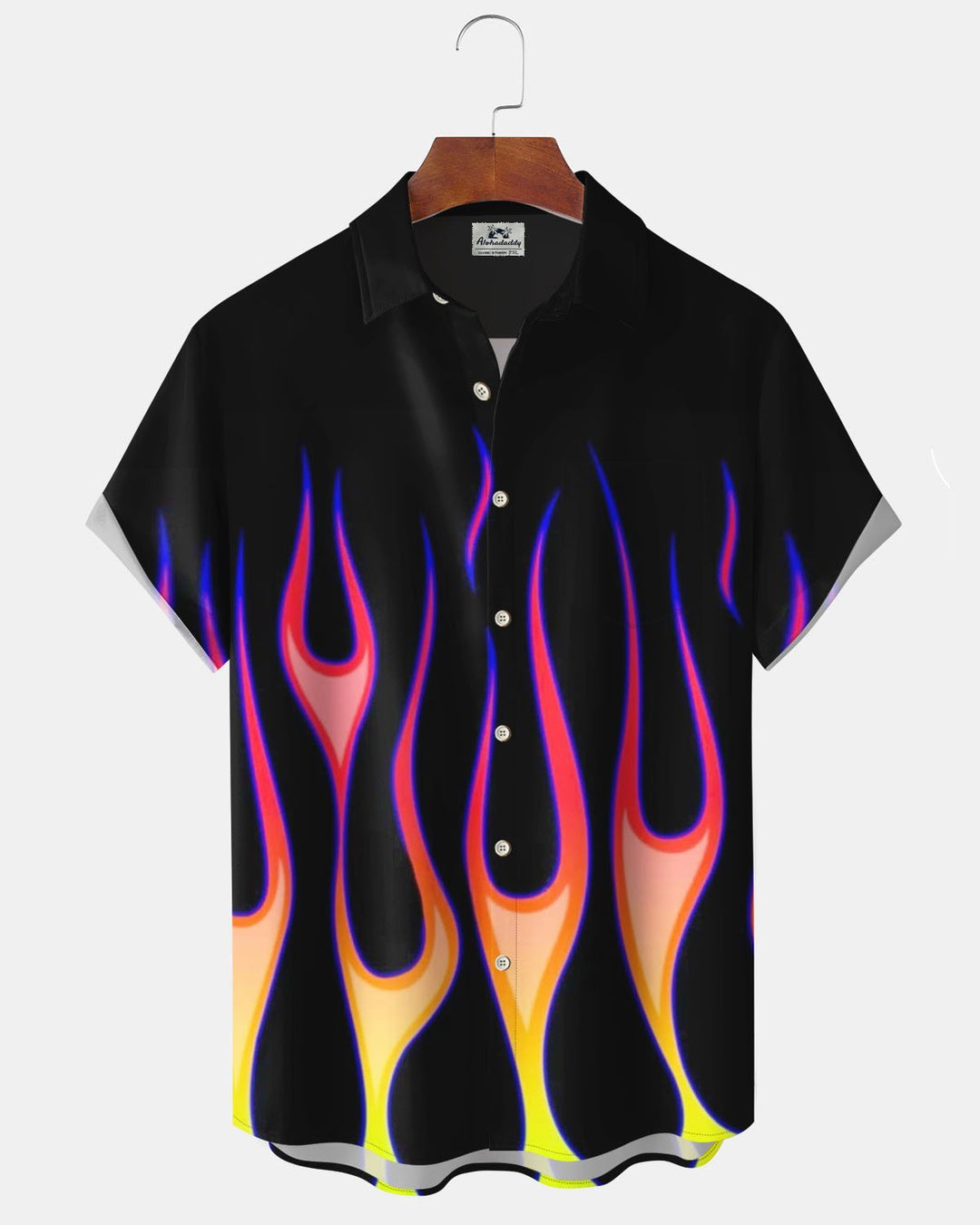 Alohadaddy® Casual Geometric Flame Print Art Stretch Men&