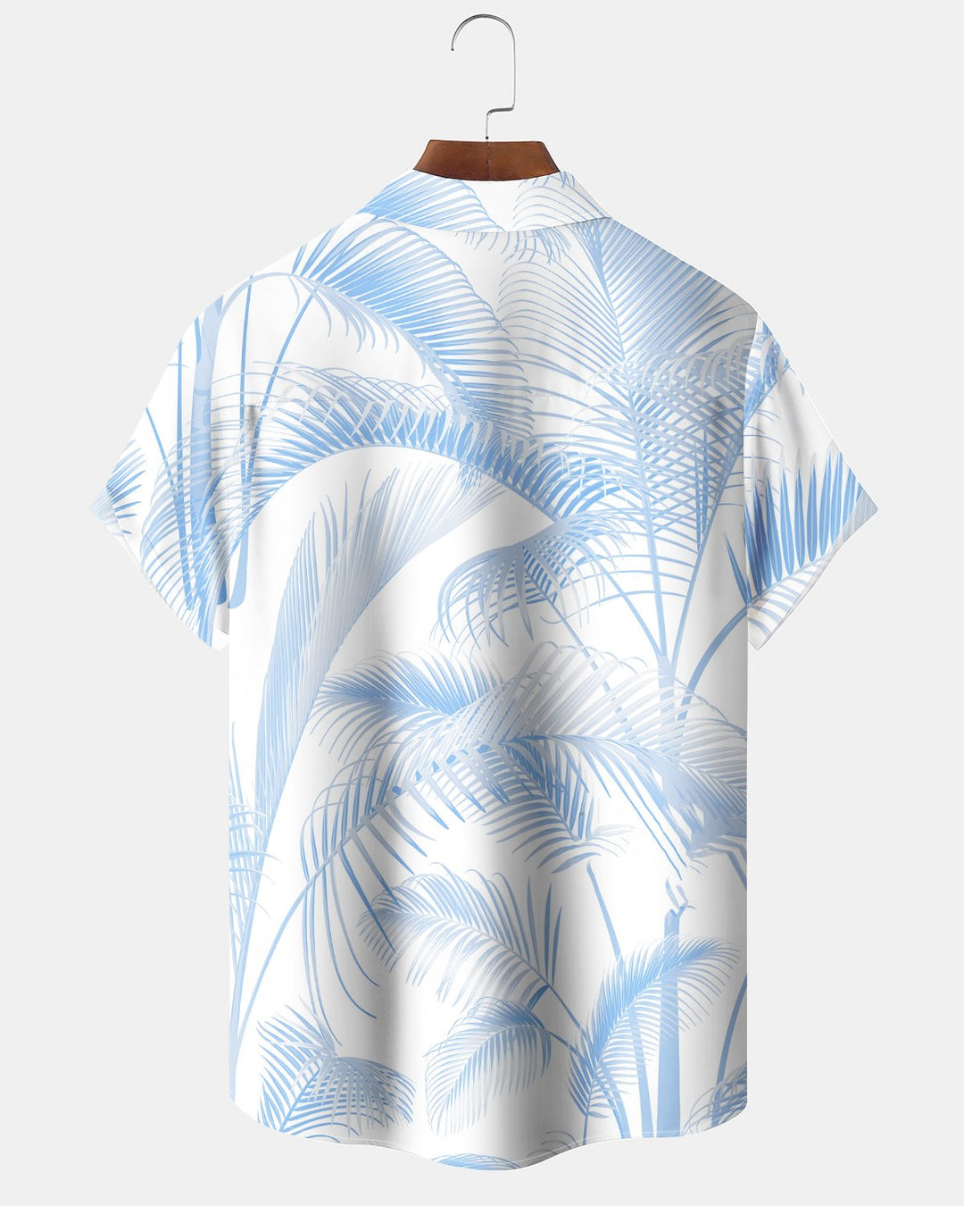 Alohadaddy® Hawaiian Palm Leaf Print Art Button Pocket Cardigan Men&