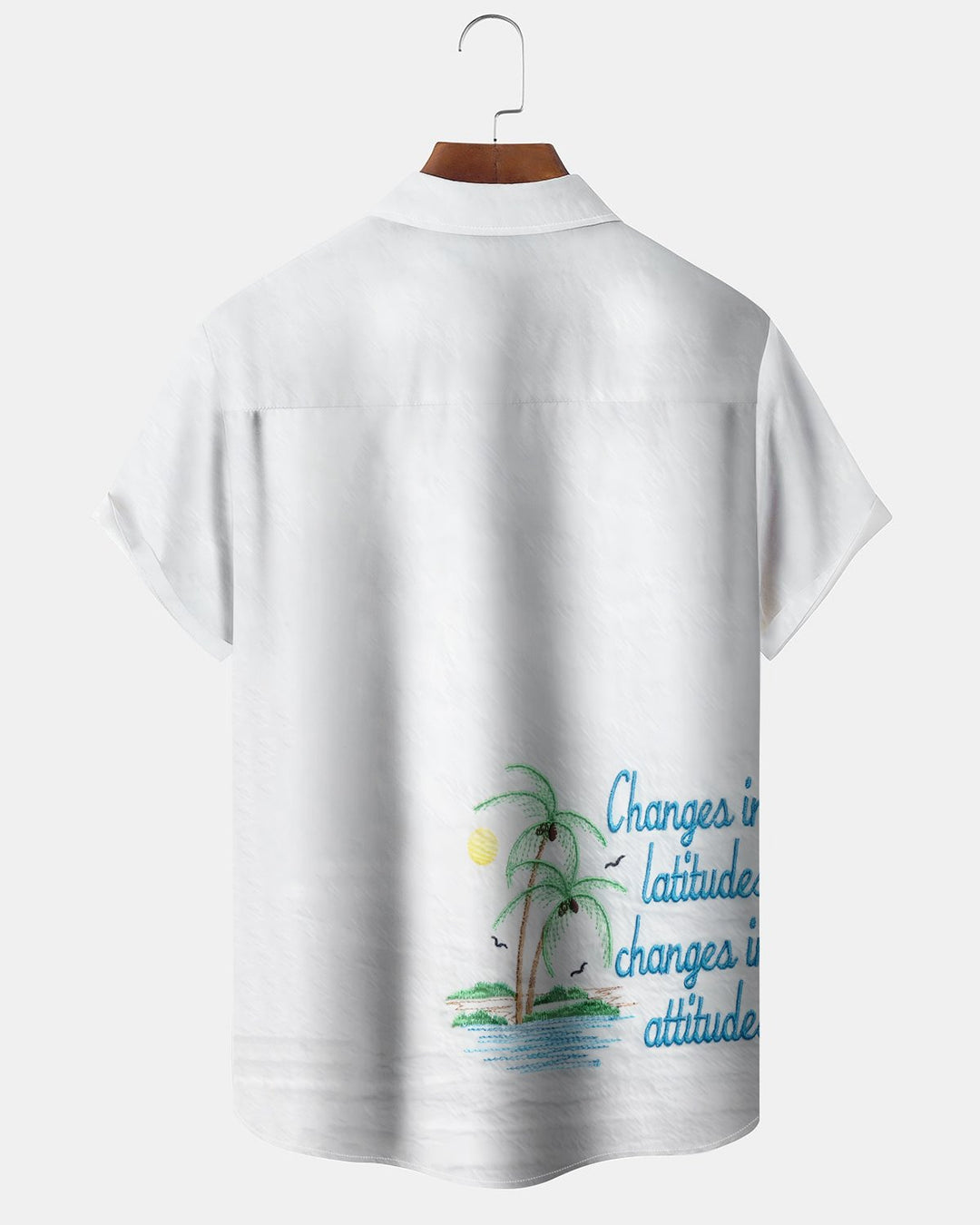 Alohadaddy® Hawaiian Palm Tree Print Art Button Pocket Cardigan Men&
