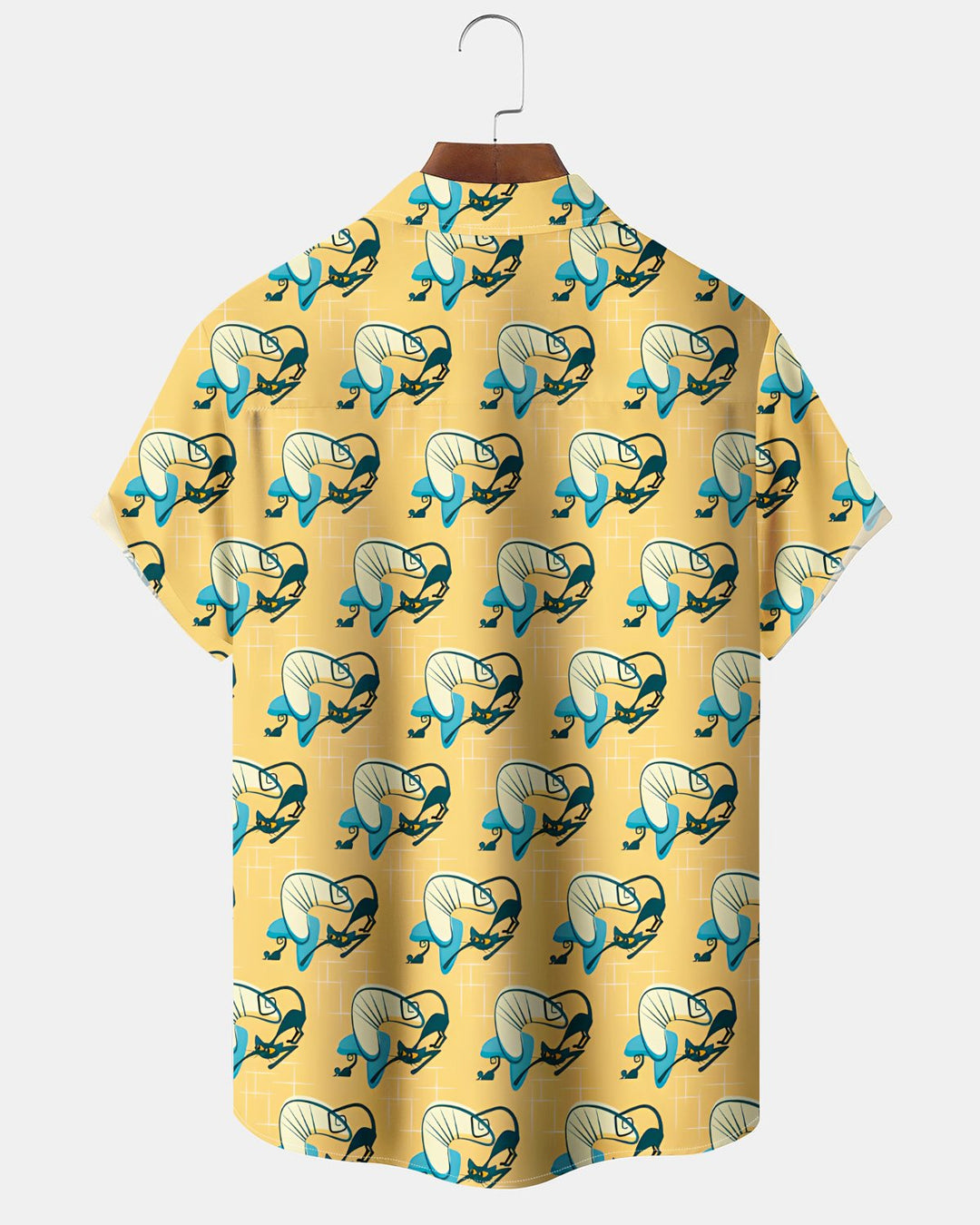 Alohadaddy® Casual Atomic Print Art Button Pocket Cardigan Men&
