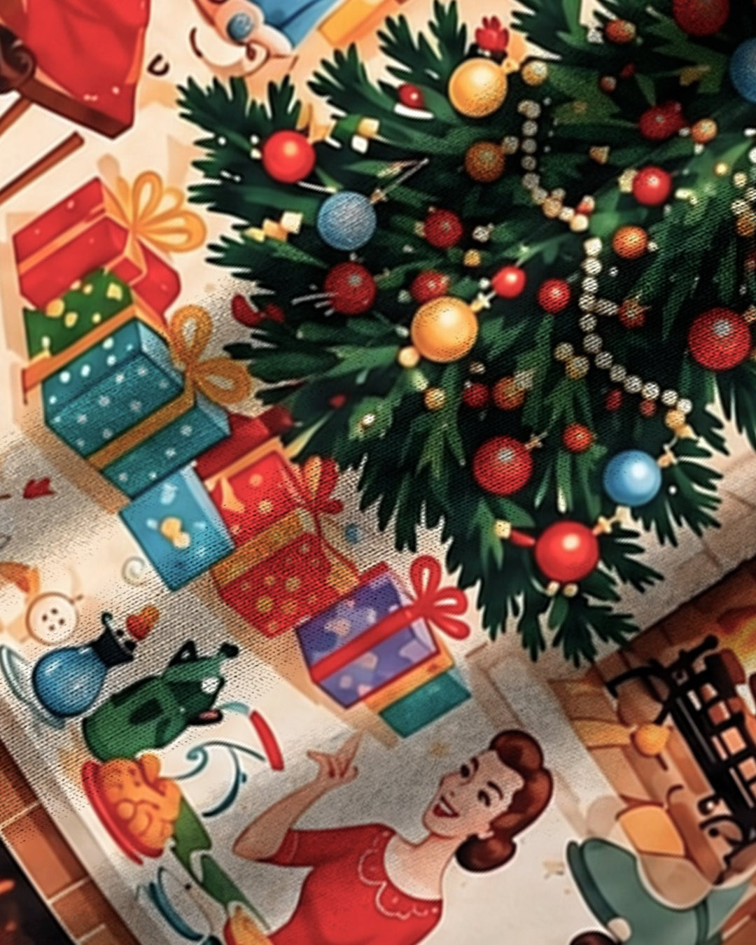 Alohadaddy® Holiday Christmas Portrait Family Party Print Men&