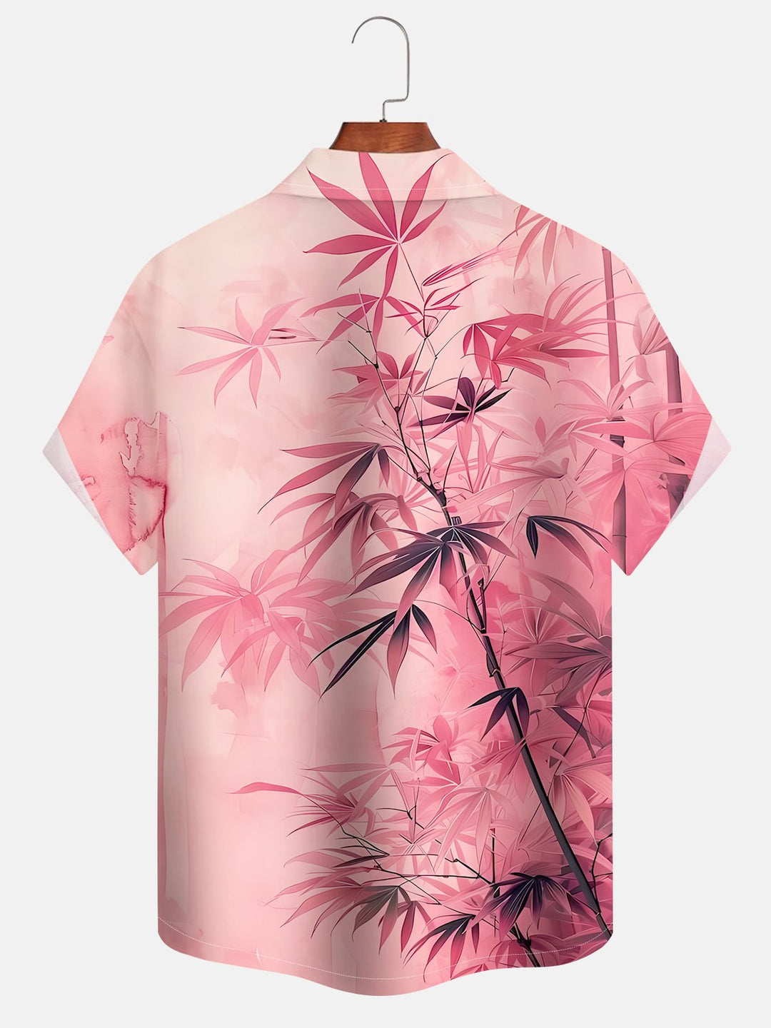 Alohadaddy Hawaiian Vacation Bamboo Asymmetric Print Art Button Cardigan Pocket Polyester Stretch Large Size Long Short Sleeve Shirt