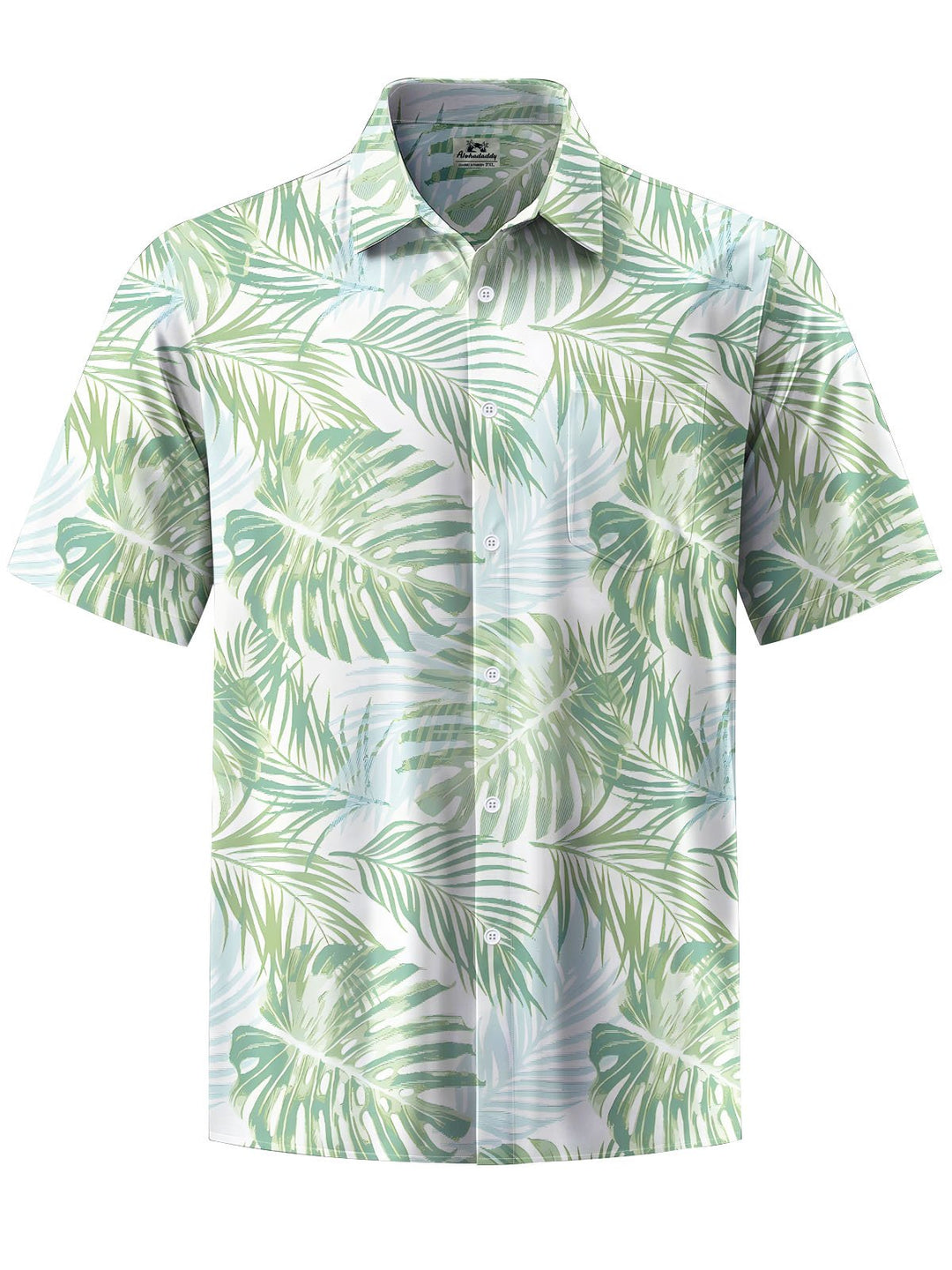 Alohadaddy® Hawaiian Leaves Printed Moisture Wicking Men&
