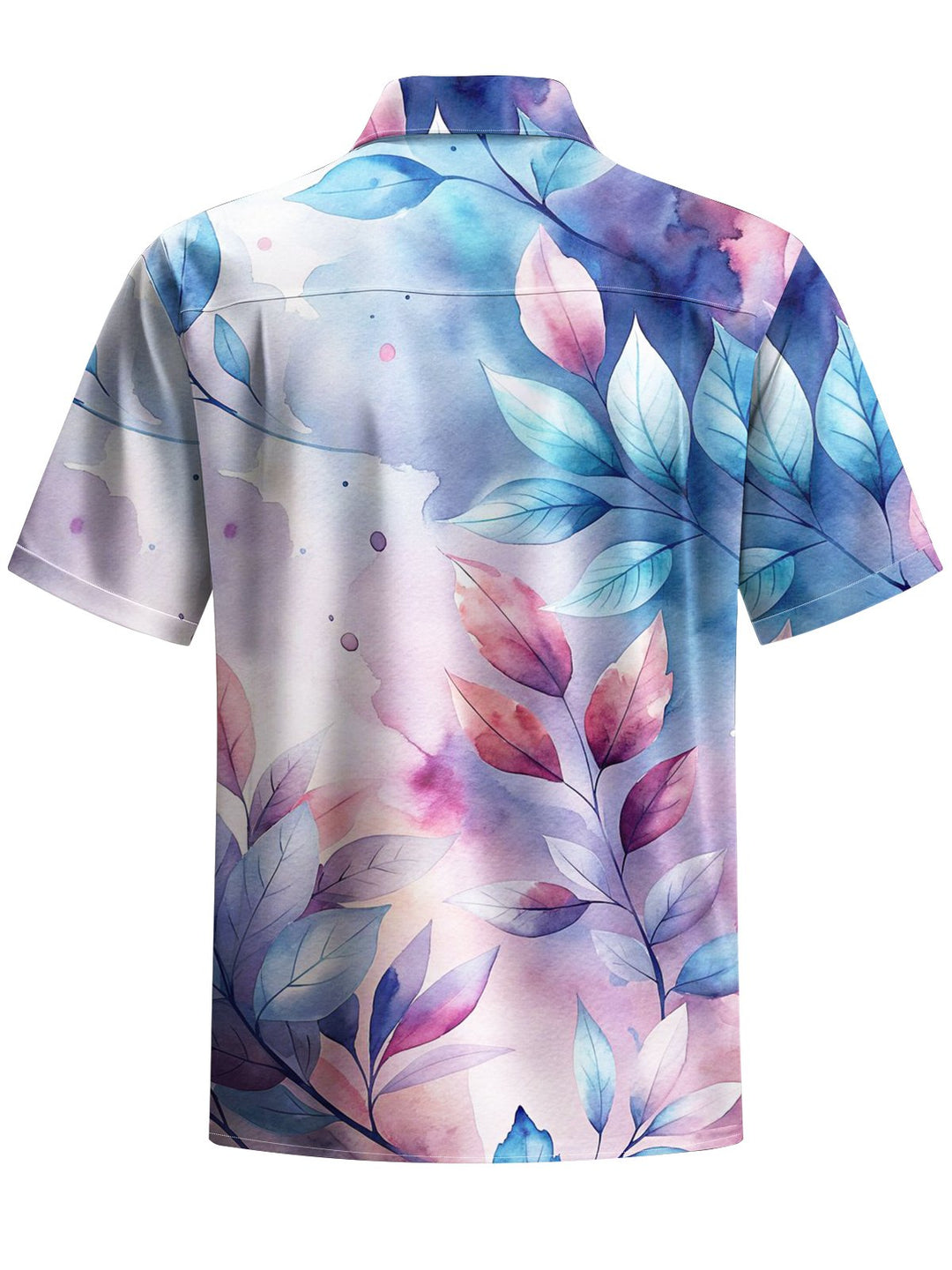 Alohadaddy® Hawaiian Leaves Smudge Art Print Chest Pocket Men&