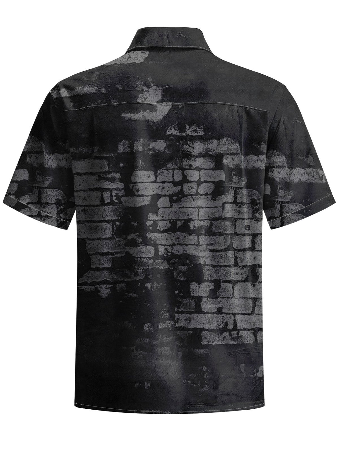 Alohadaddy® Casual Brick Wall Geometric Print Art Moisture Wicking Men&
