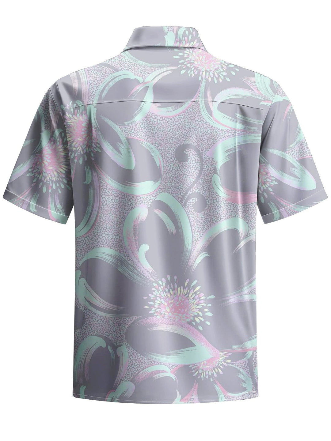 Alohadaddy® Hawaiian Floral Painting Art Print Chest Pocket Men&