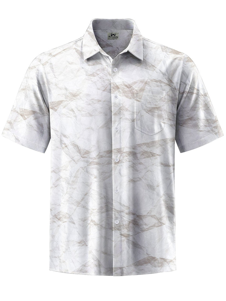 Alohadaddy® Casual Crinkled Board Print Art Stretch Men&