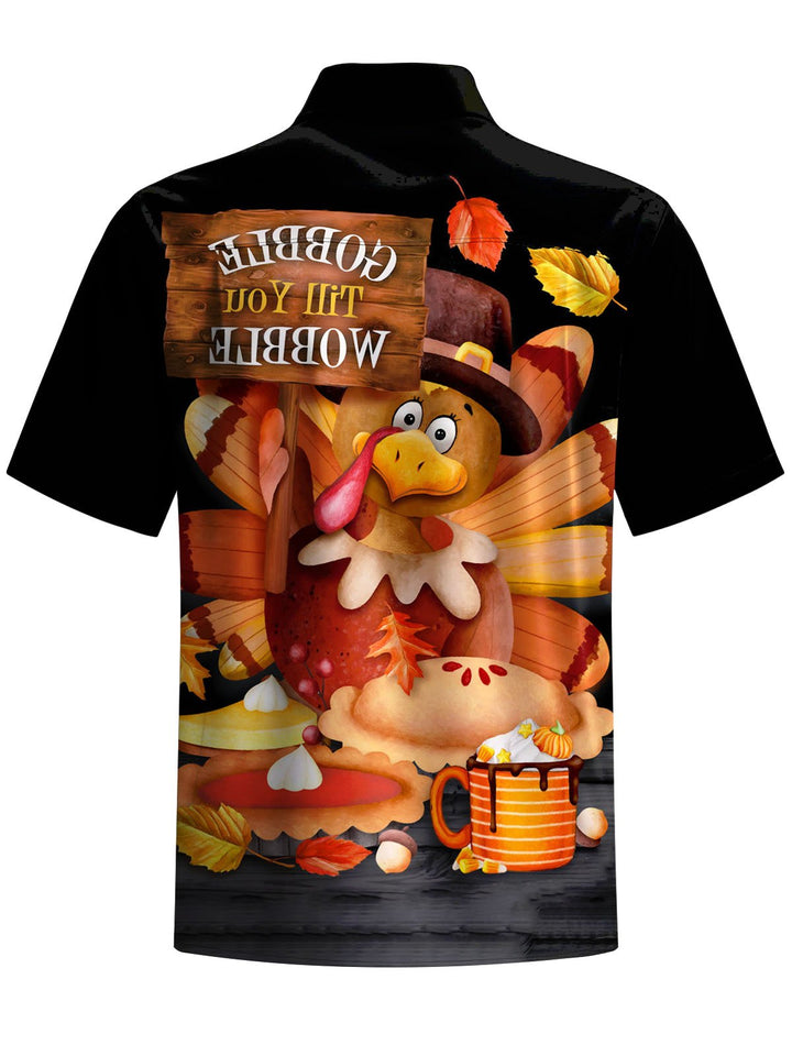Alohadaddy® Vintage Turkey Art Print Pocket Stretch Men&