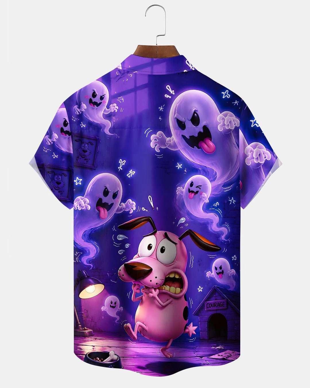 Alohadaddy® Holiday Halloween Graphic Print Button-Down Pocket Cardigan-Style Men&