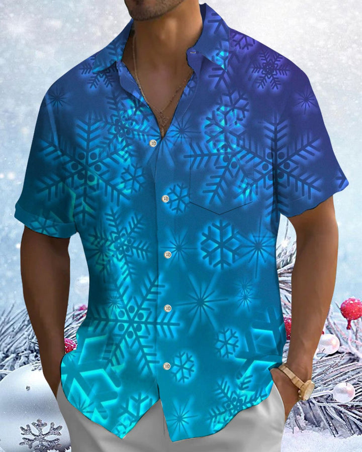 Alohadaddy® Holiday Halloween Graphic Print Button-Down Pocket Cardigan-Style Men&