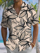Alohadaddy® Vintage Floral Art Print Chest Pocket Mens Short Sleeve Shirt Big & Tall