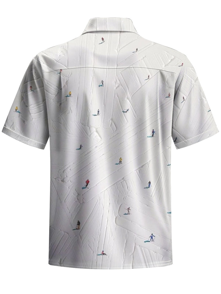 Alohadaddy® Casual Ski Print Art Pocket Stretch Men&