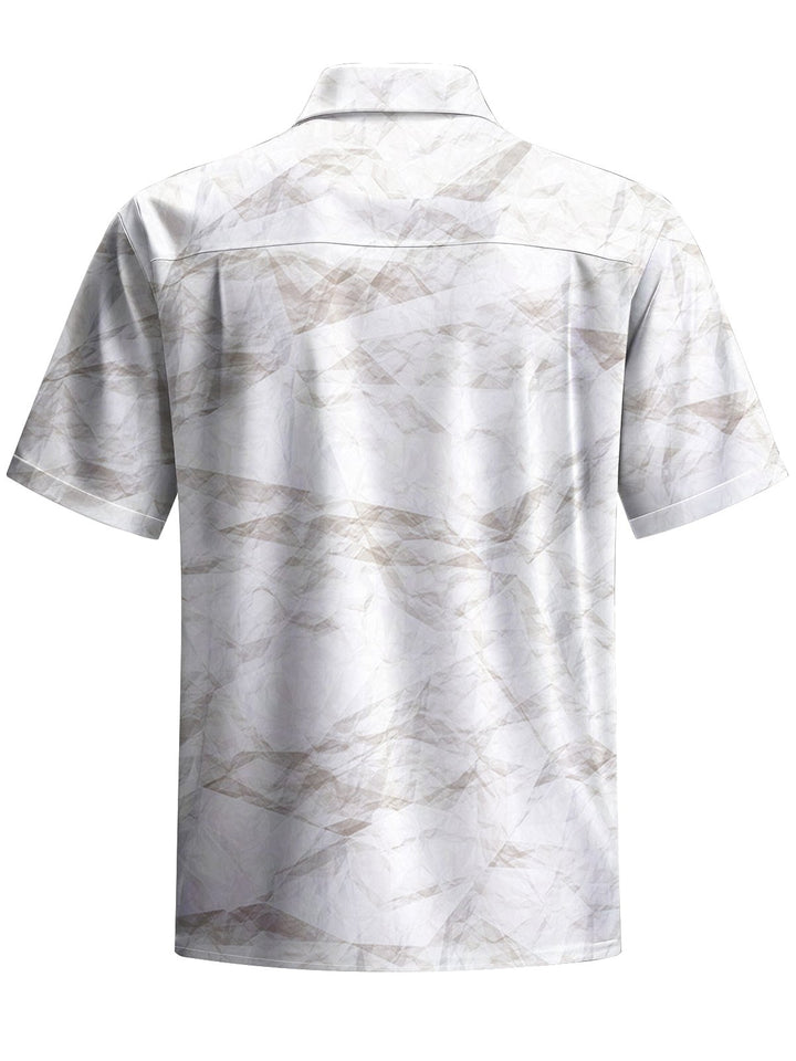 Alohadaddy® Casual Crinkled Board Print Art Stretch Men&