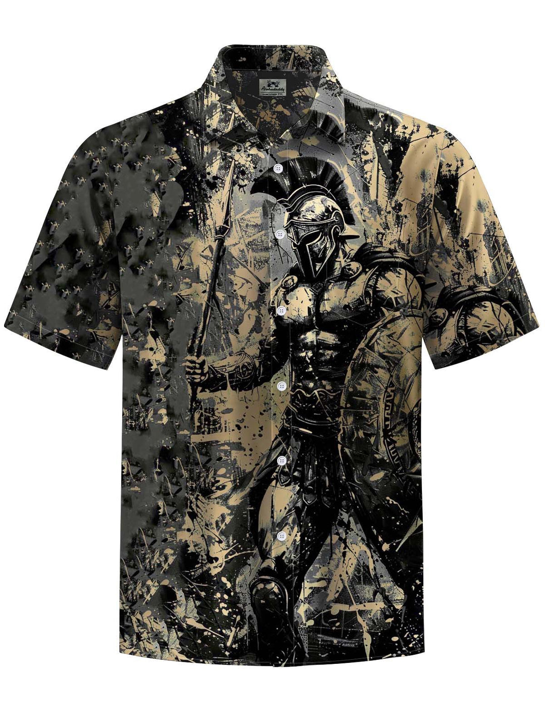 Alohadaddy® Vintage Spartan Art Print Chest Pocket Men&