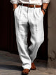 Pantalones casuales básicos con botones, bolsillos y cordón para hombre de Alohadaddy, tallas grandes y altas