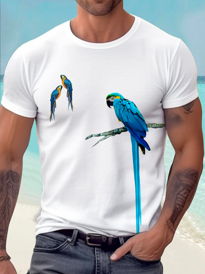 Alohadaddy® Hawaiian Parrot Print Men&